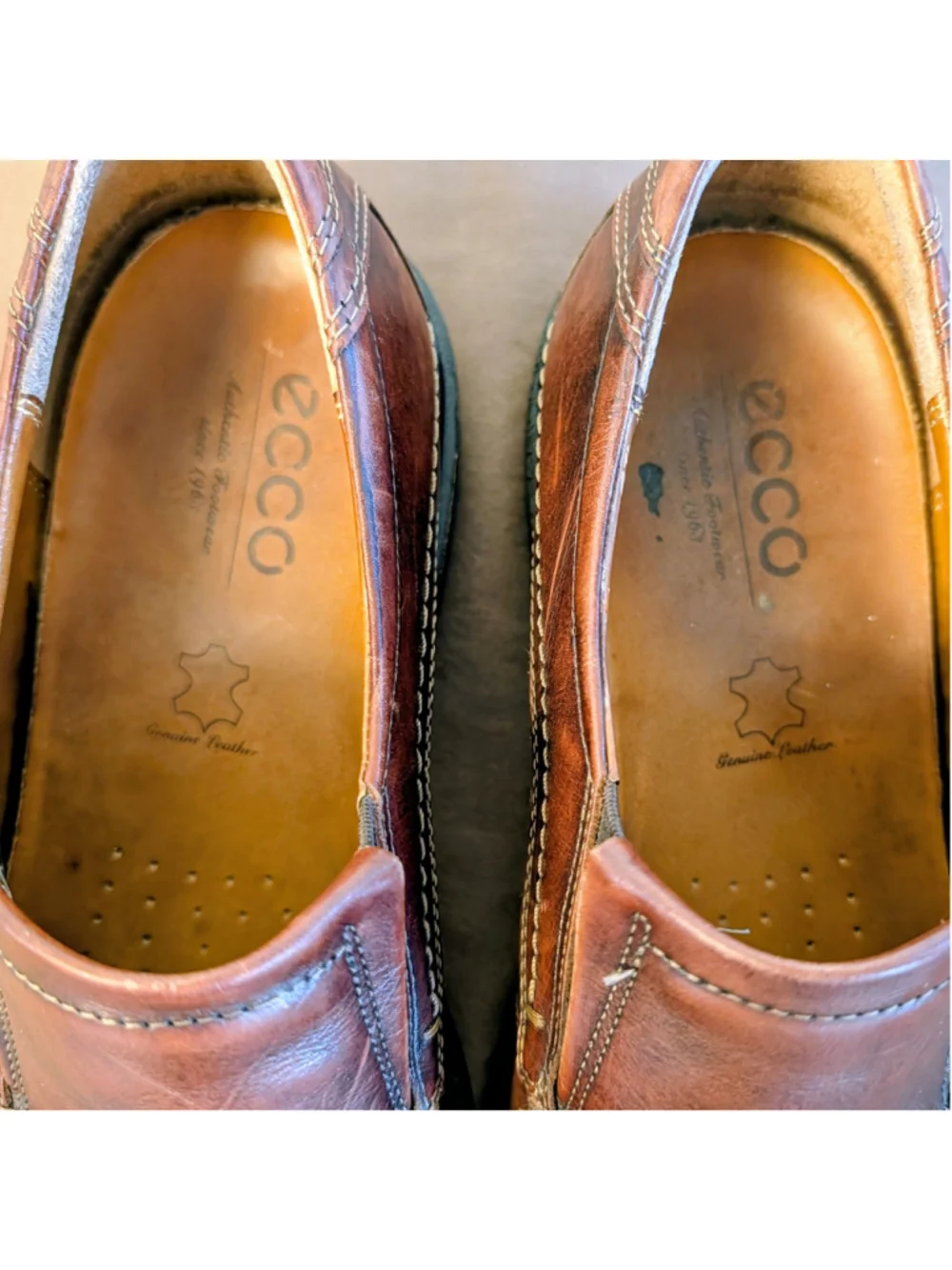 Ecco genuine leather